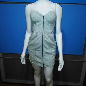 H&M DIVIDED • Fitted Denim Mini / size (4)